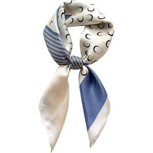 Pure Mulberry White Yellow Square Scarf Women Soft Head Neck Scarf Gift Packed